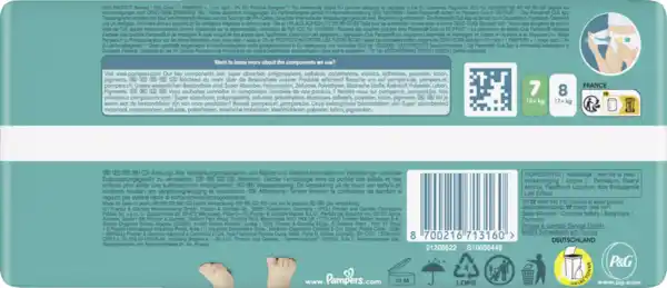 Bild 3 von Pampers Baby Dry Windeln Gr.7 Extra Large 15kg Single Pack