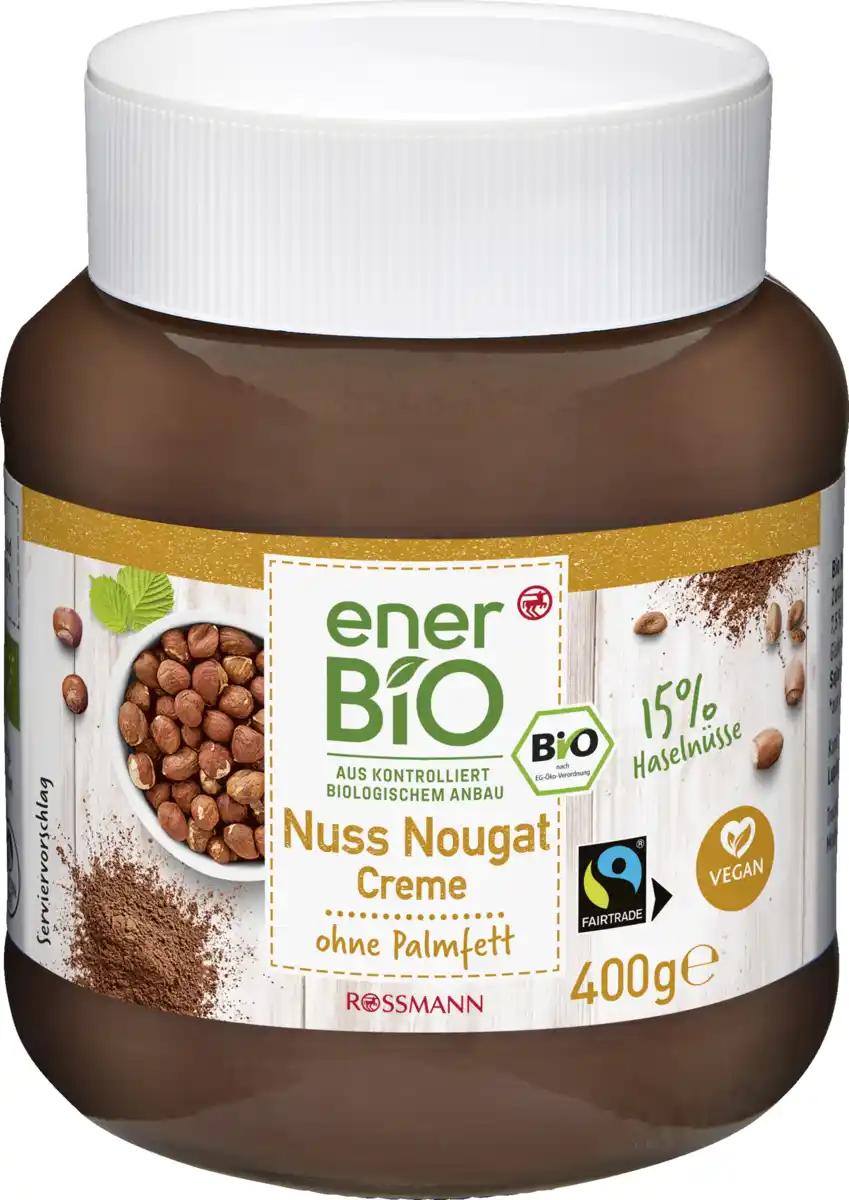Bild 1 von enerBiO Nuss Nougat Creme, 400 g