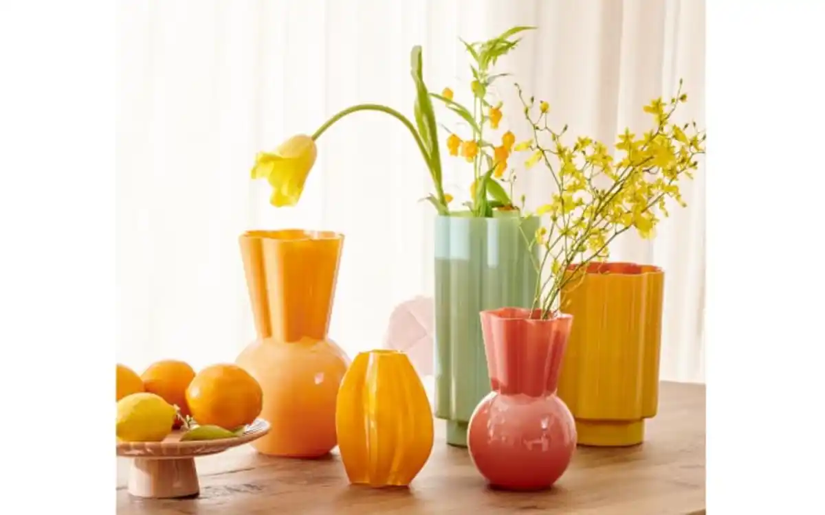 Bild 2 von Vase, orange, 20 cm