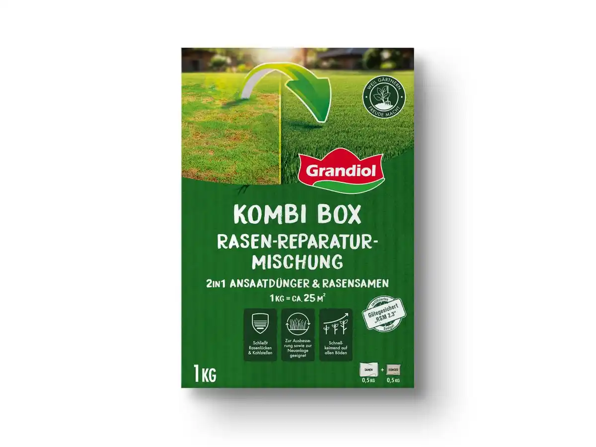 Bild 1 von Grandiol Kombi Box Rasen-Reparaturmischung,  1 kg