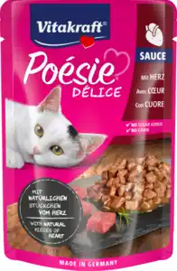 Vitakraft Poésie Délice mit Herz in Sauce, 85 g