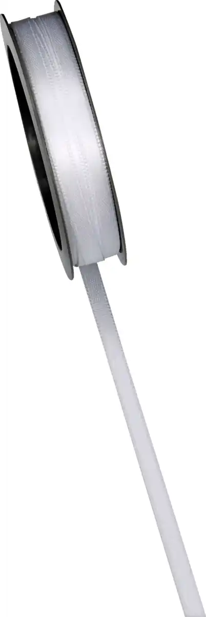 Bild 3 von DEKOWELT Geschenkband Doppelsatin weiß, 10 m
