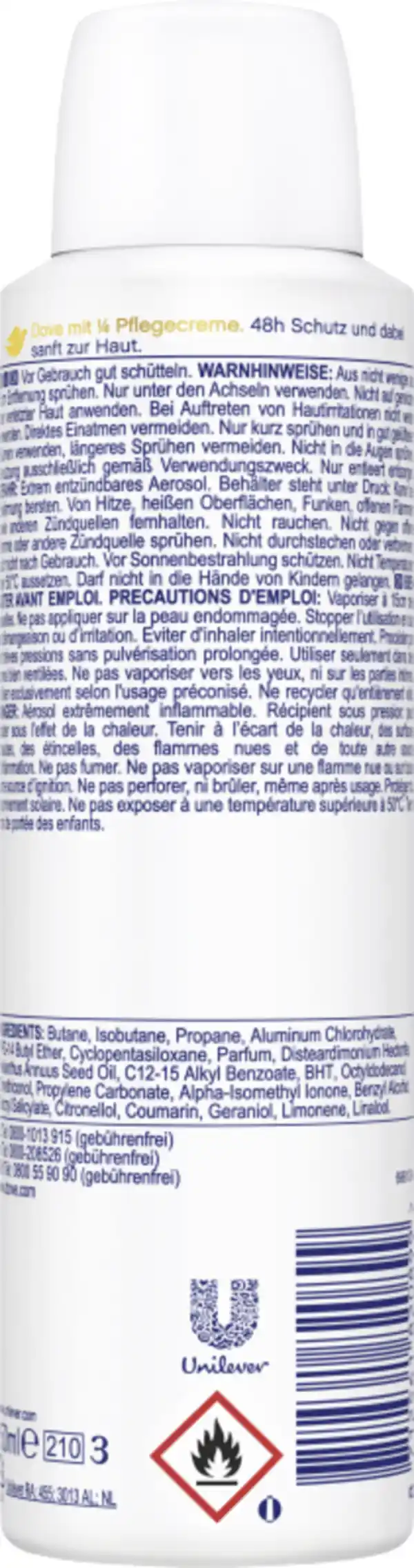 Bild 2 von Dove Deospray Anti-Transpirant Soft Feel, 150 ml