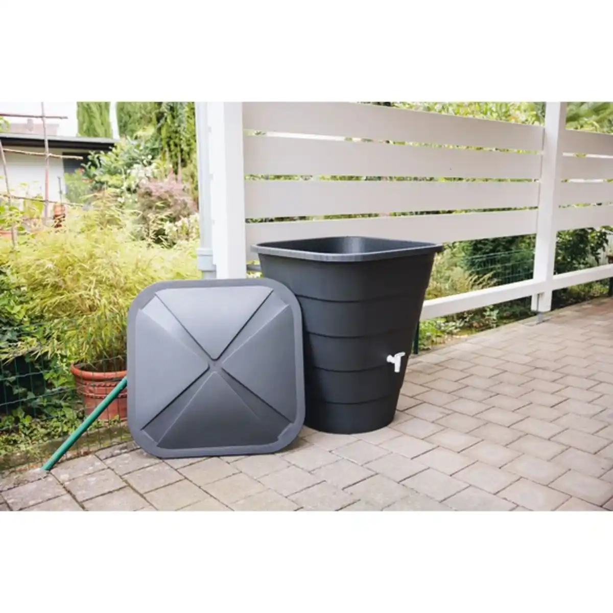 Bild 4 von GARANTIA Regentonne »Ibizia«, 300 l, grau