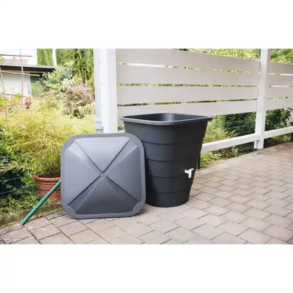 Bild 4 von GARANTIA Regentonne »Ibizia«, 300 l, grau