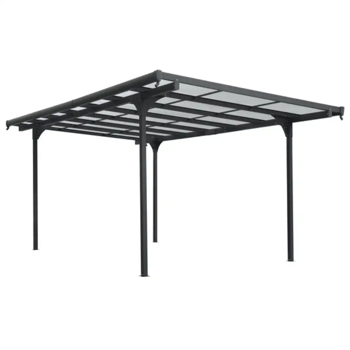 Bild 1 von FLORAWORLD Carport »Freiburg«, anthrazit, BxHxT: 299 x 226 x 496 cm, Flachdach