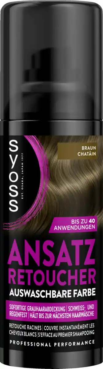Bild 1 von Syoss Ansatz Retoucher Haarfarbe Braun, 120 ml
