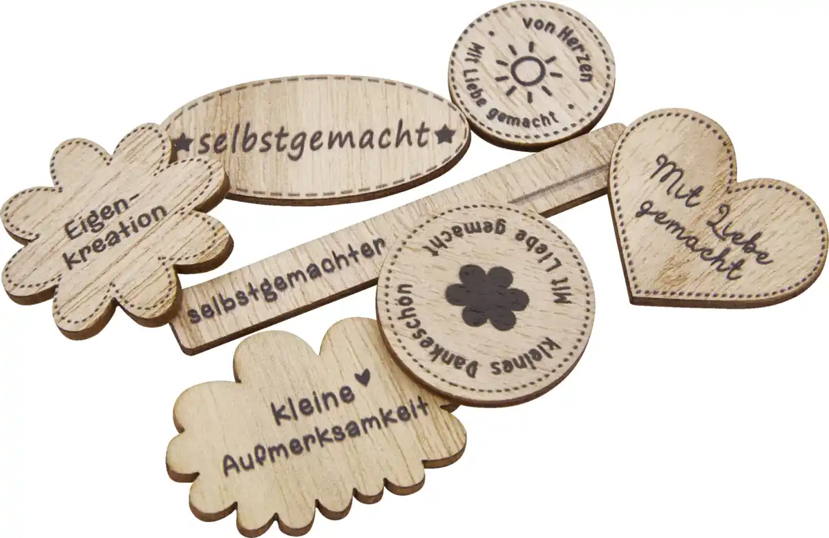 Bild 2 von DEKOWELT Holz Streu Sprüche