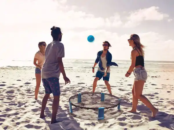 Bild 2 von Schildkröt Round Net Set mit 3 Bällen (4-teilig),  2 Spielern