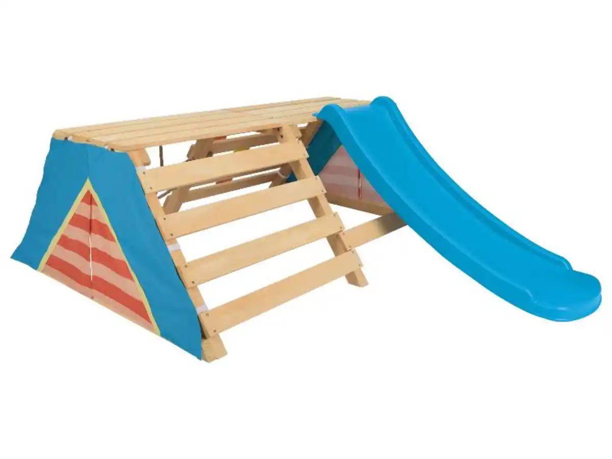 Bild 1 von Playtive Spieltipi mit Rutsche, aus Echtholz