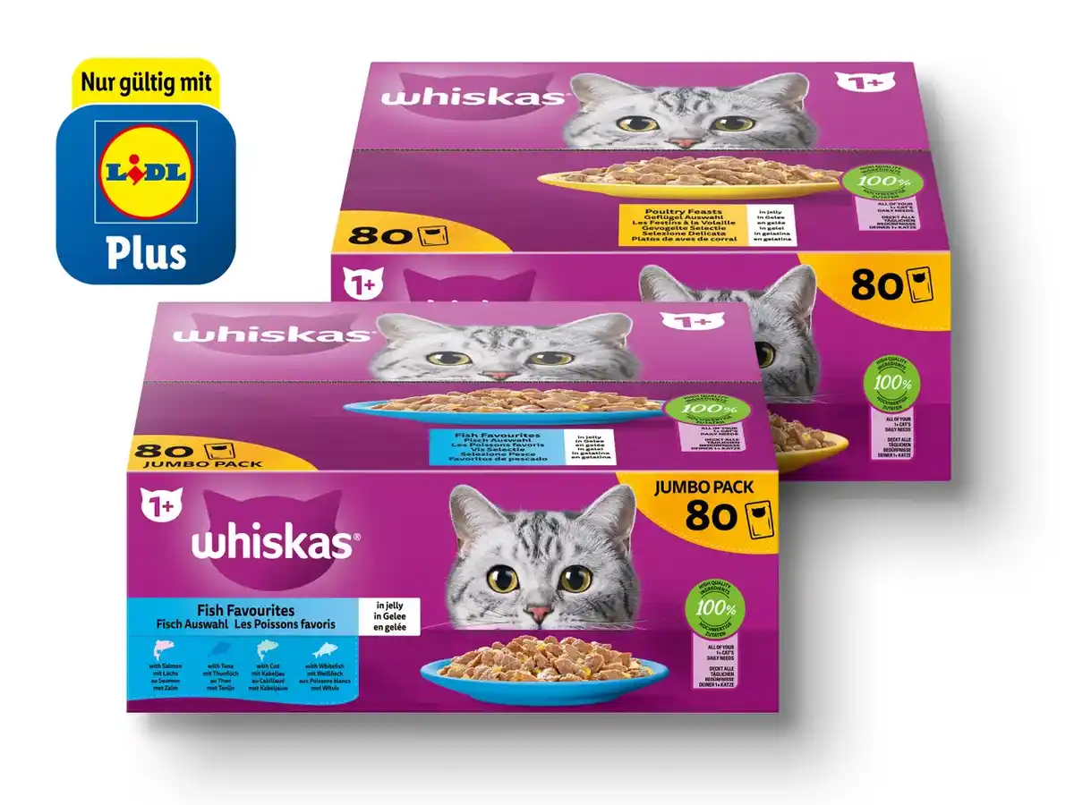 Bild 1 von Whiskas Jumbo Pack/Multipack