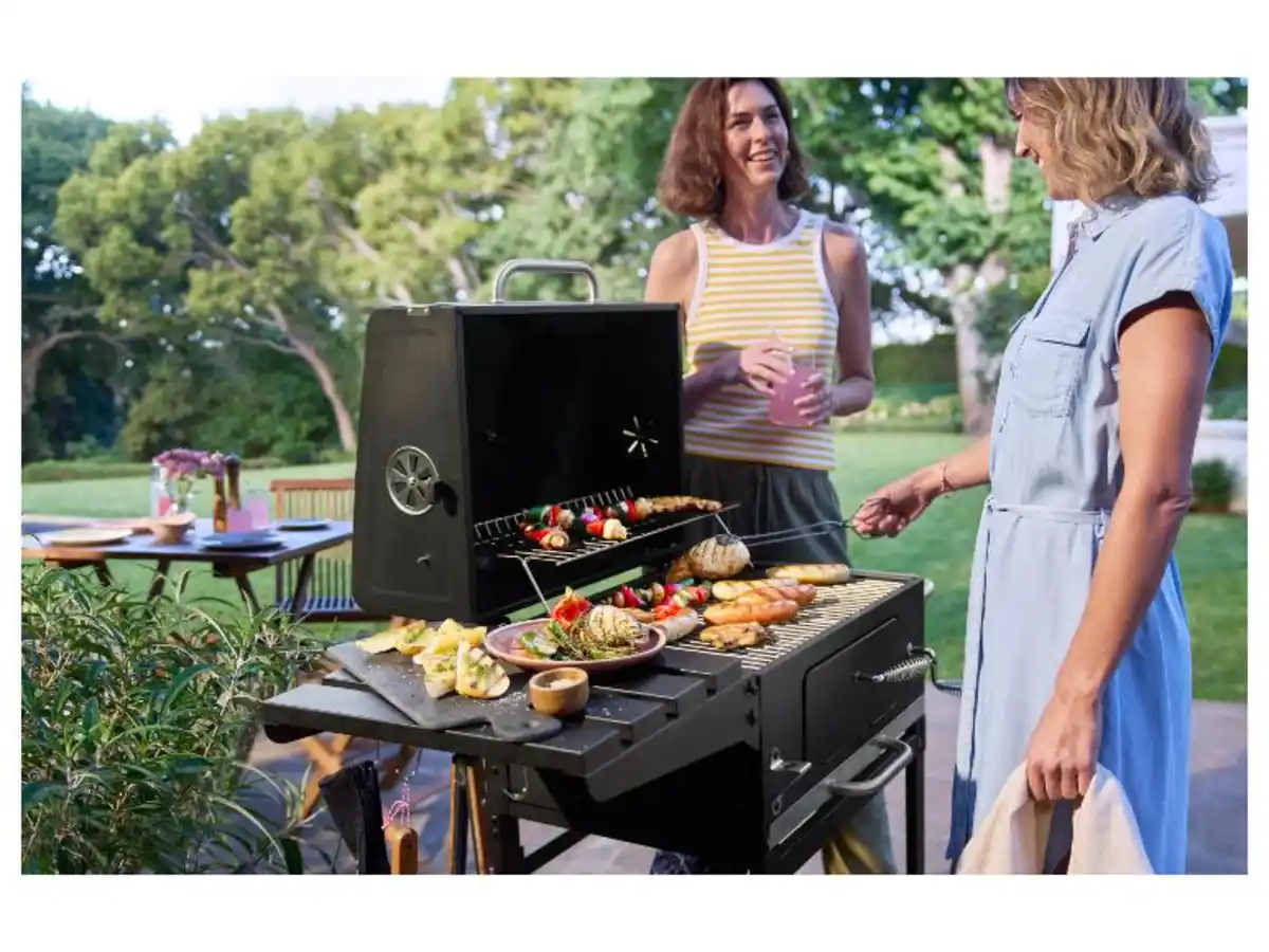 Bild 2 von GRILLMEISTER Holzkohle-Komfortgrill »Kansas «, B 106,5 x H 103 x T 71 cm