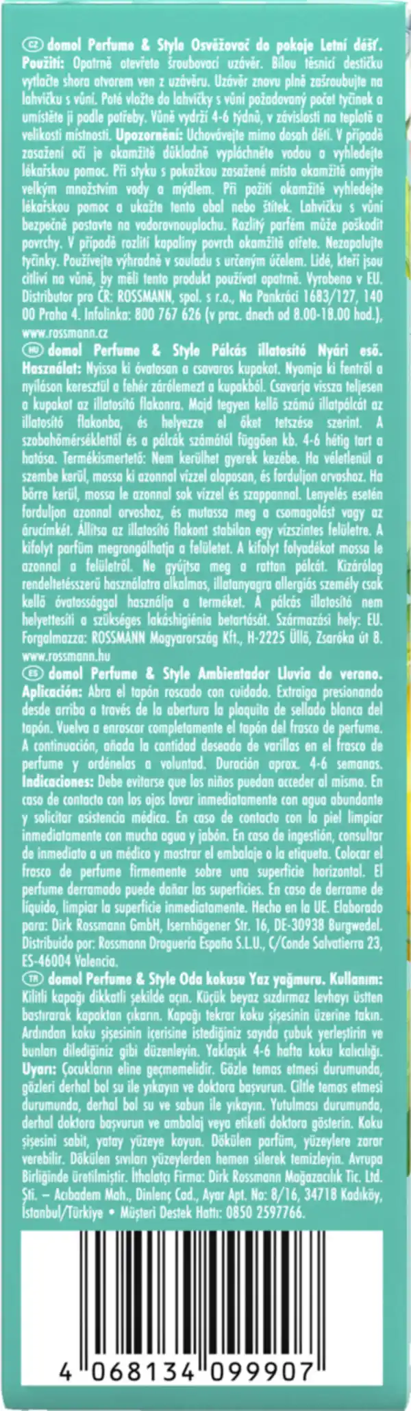 Bild 3 von domol Perfume & Style Raumduft Summer Rain, 50 ml