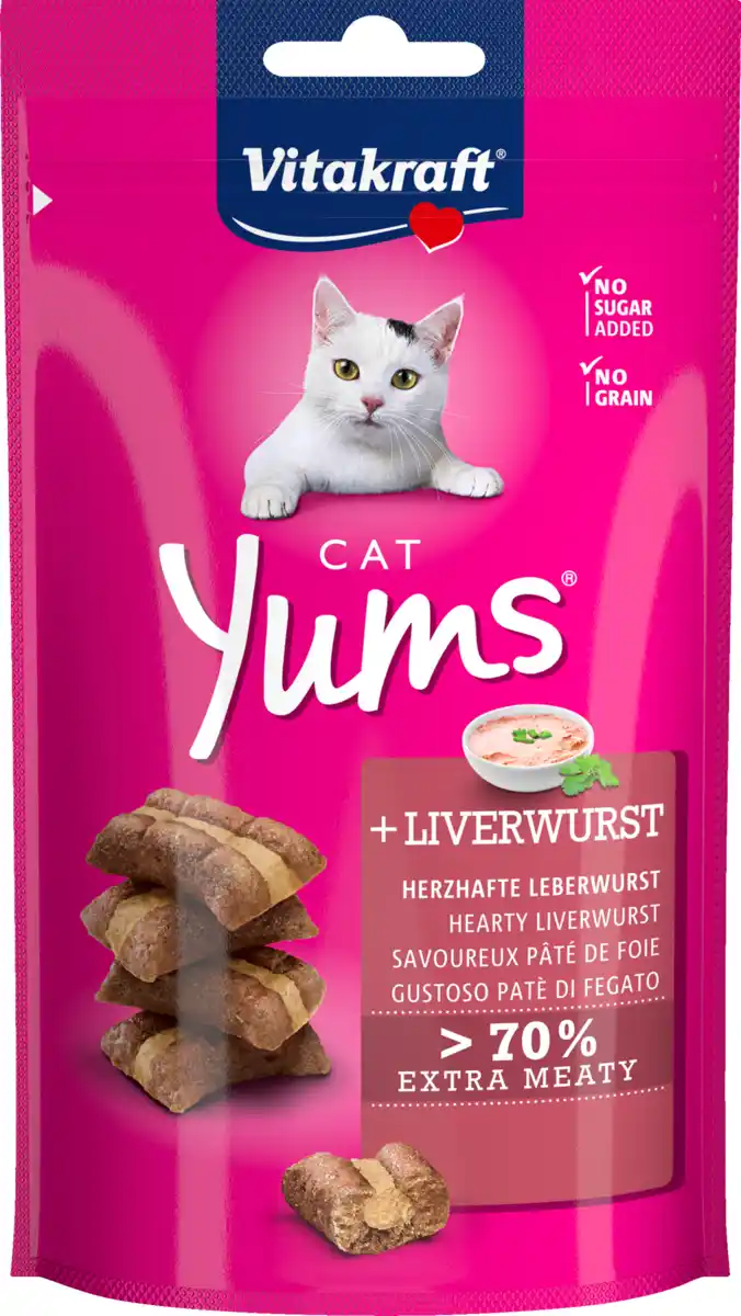 Bild 1 von Vitakraft Cat Yums + Leberwurst, 40 g
