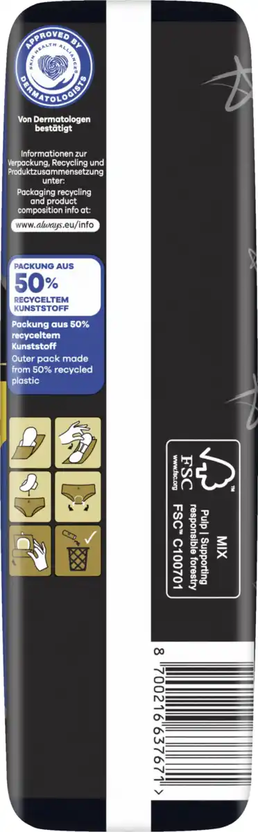 Bild 3 von Always Ultra Secure Night Binden mit Flügeln BigPack