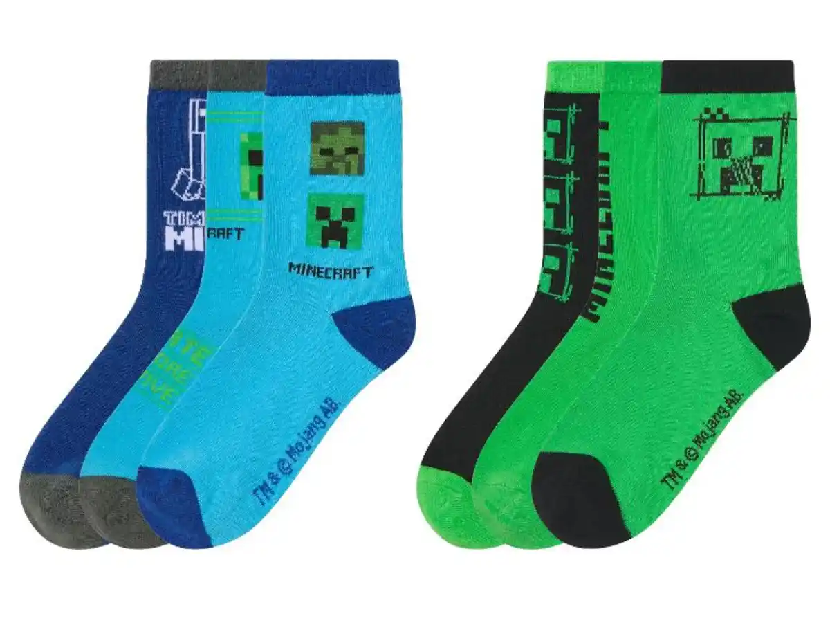 Bild 1 von Kinder-Socken »Minecraft«, 3 Paar