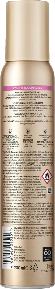 Bild 2 von Wella Wellaflex Sensitive Schaumfestiger, 200 ml