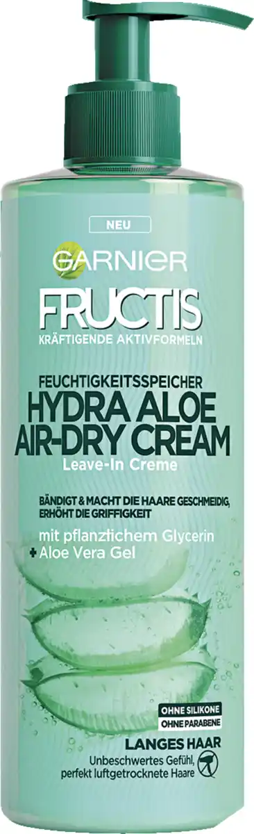 Bild 1 von Garnier Fructis Leave-In Creme Hydra Aloe Air-Dry, 400 ml