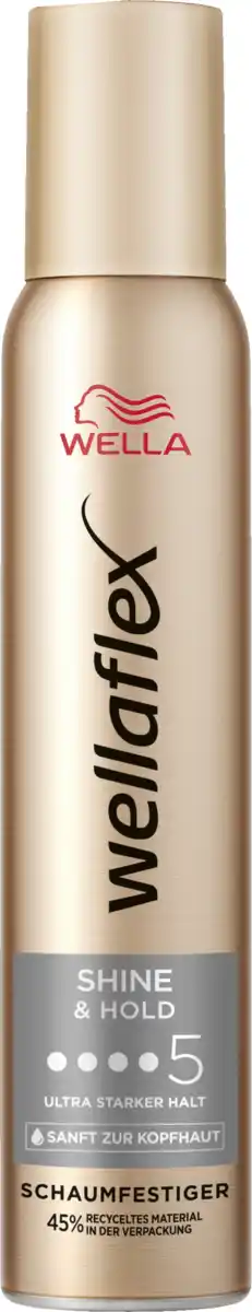 Bild 1 von Wella Wellaflex Shine & Hold Schaumfestiger, 200 ml