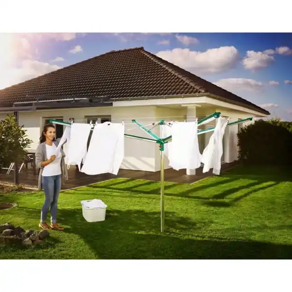 Bild 2 von LEIFHEIT Wäschespinne »Linomatic 500 Deluxe Cover «, Leinenlänge: 50 m