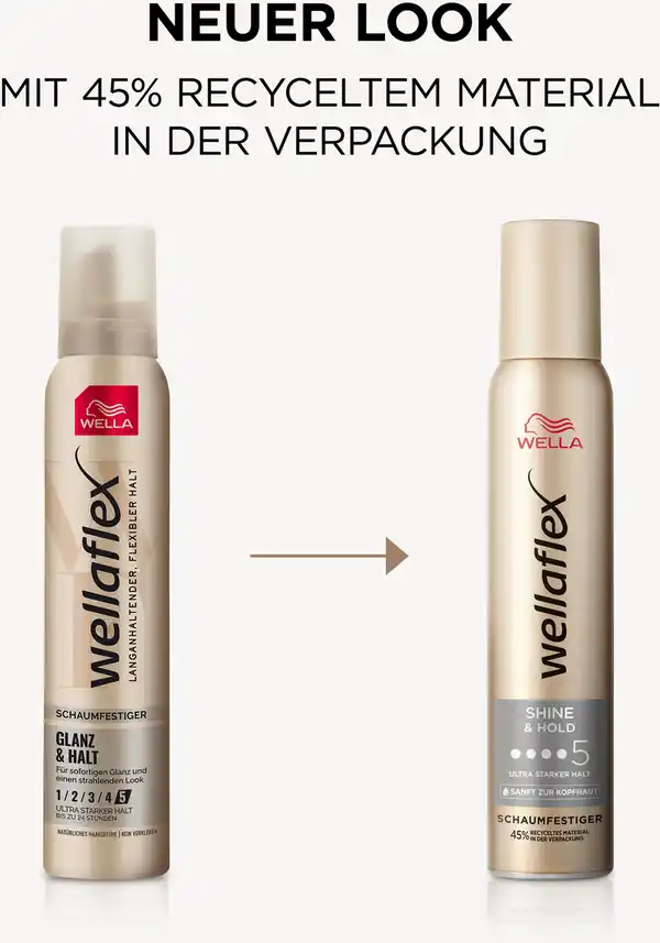 Bild 4 von Wella Wellaflex Shine & Hold Schaumfestiger, 200 ml