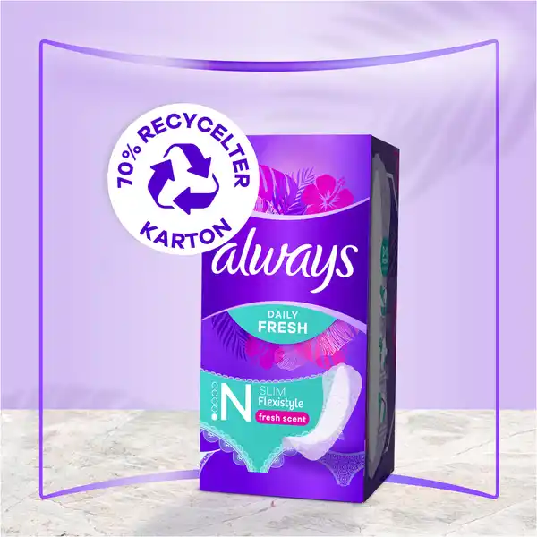 Bild 3 von Always Daily Fresh Flexistyle Slipeinlagen Slim mit Frischeduft Big Pack