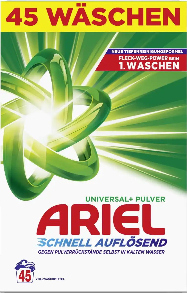Bild 1 von Ariel Vollwaschmittel Pulver 45 WL