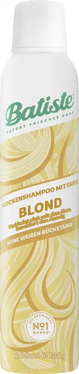Bild 1 von Batiste Trockenshampoo mit Farbe Blond, 200 ml