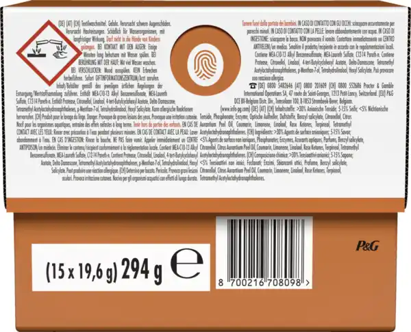 Bild 4 von Lenor Vollwaschmittel Flüssig All-in-1 Pods Orangenblüte Pfirsich 15WL, 15 WL