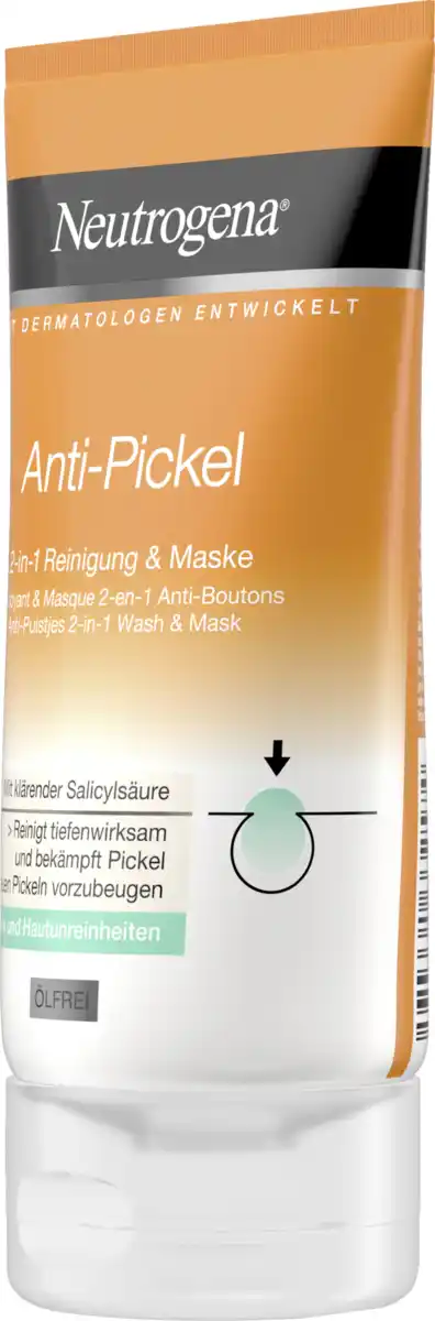 Bild 2 von Neutrogena Anti-Pickel 2-in-1 Reinigung & Maske, 150 ml