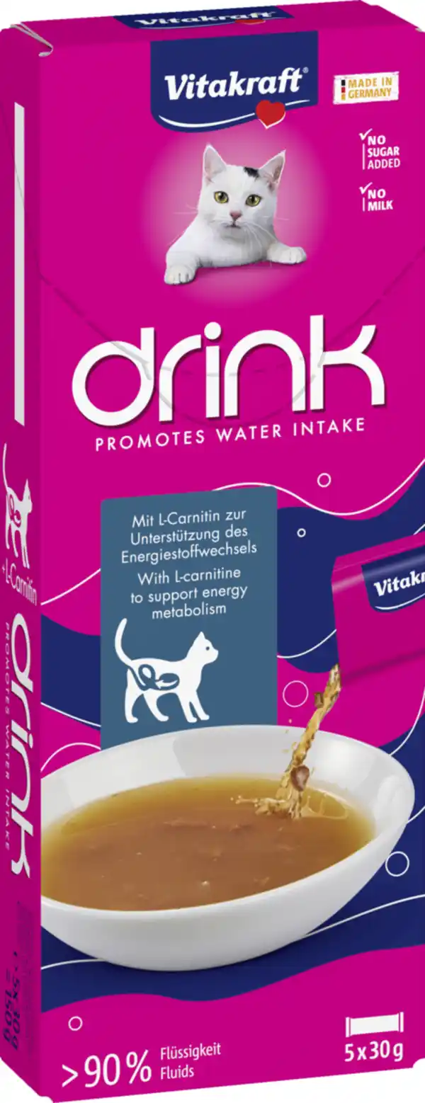 Bild 2 von Vitakraft Drink Lachs-Geschmack + L-Carnitin, 150 g