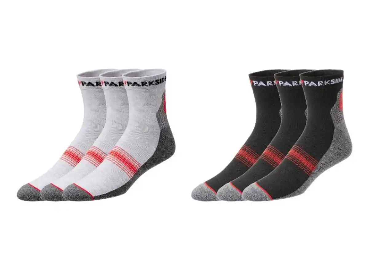 Bild 1 von PARKSIDE® Herren Kurzschaft-Arbeitssocken, 3 Paar, mit Frottee-Sohle