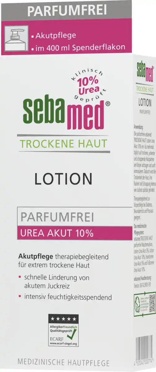Bild 4 von sebamed Lotion Trockene Haut Urea Akut 10%, 200 ml