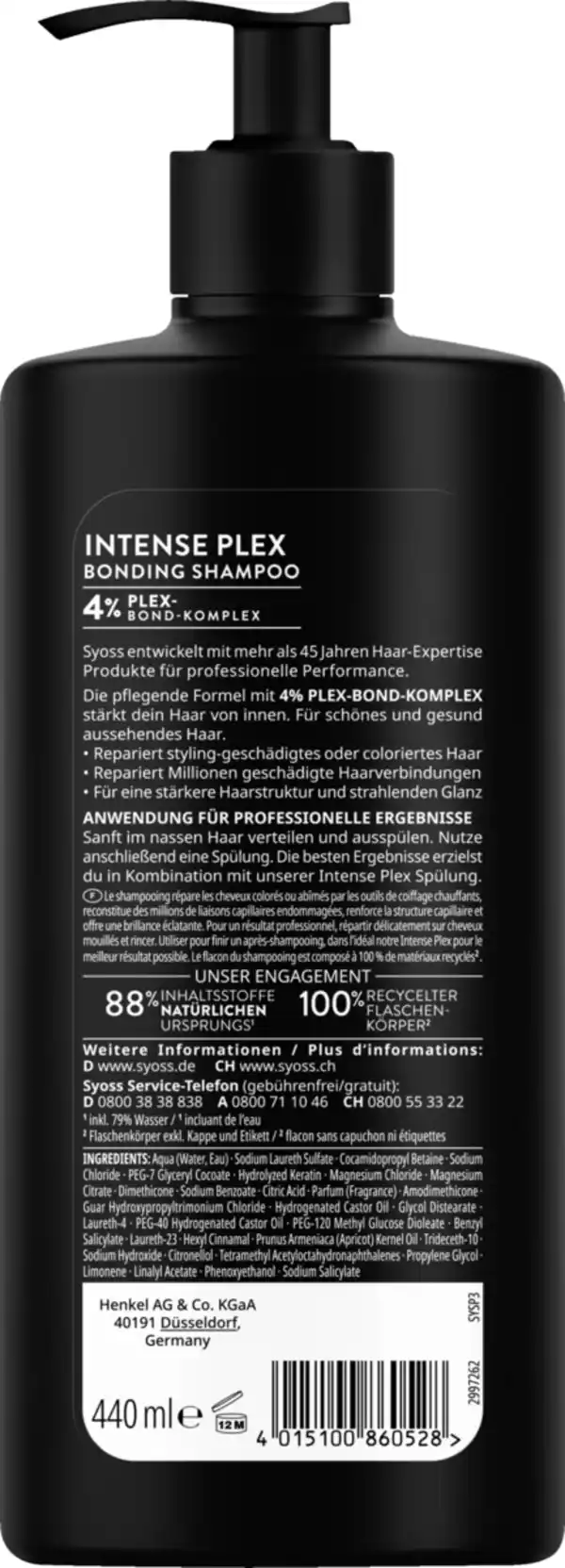 Bild 2 von Syoss Shampoo Intense Plex, 440 ml