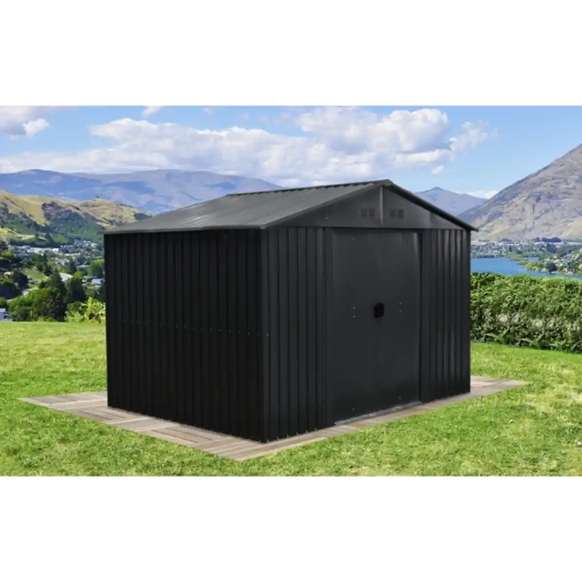 Bild 1 von FLORAWORLD Gerätehaus »floraworld«, Metall, BxT: 301 x 303 cm (Außenmaße inkl. Dachüberstand)