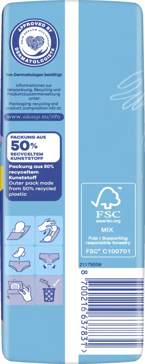 Bild 2 von Always Ultra Day Binden Long mit Flügeln BigPack
