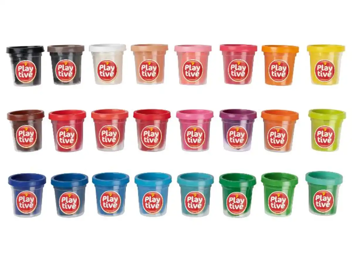 Bild 2 von Playtive Knetdosen, 24-teilig / Knet-Set, 12-teilig