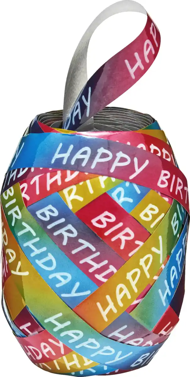 Bild 2 von DEKOWELT Geschenkband Regenbogen, 20 m