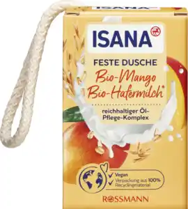 ISANA Feste Dusche Bio-Mango & Bio-Hafermilch, 100 g