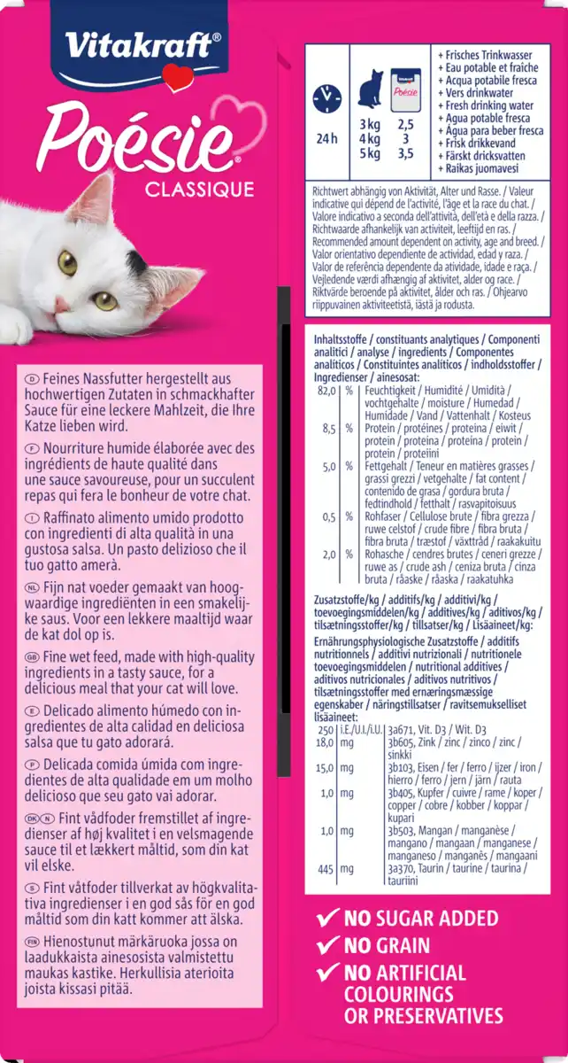 Bild 3 von Vitakraft Poésie Classique in Sauce Multipack, 1.020 g