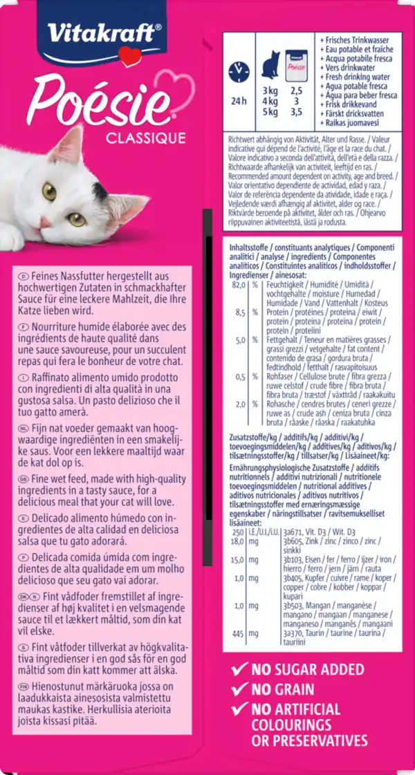 Bild 3 von Vitakraft Poésie Classique in Sauce Multipack, 1.020 g