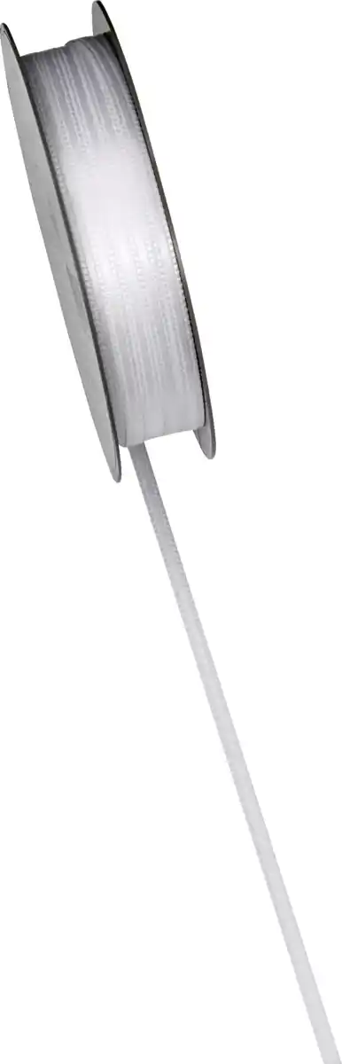 Bild 3 von DEKOWELT Geschenkband Doppelsatin weiß, 10 m