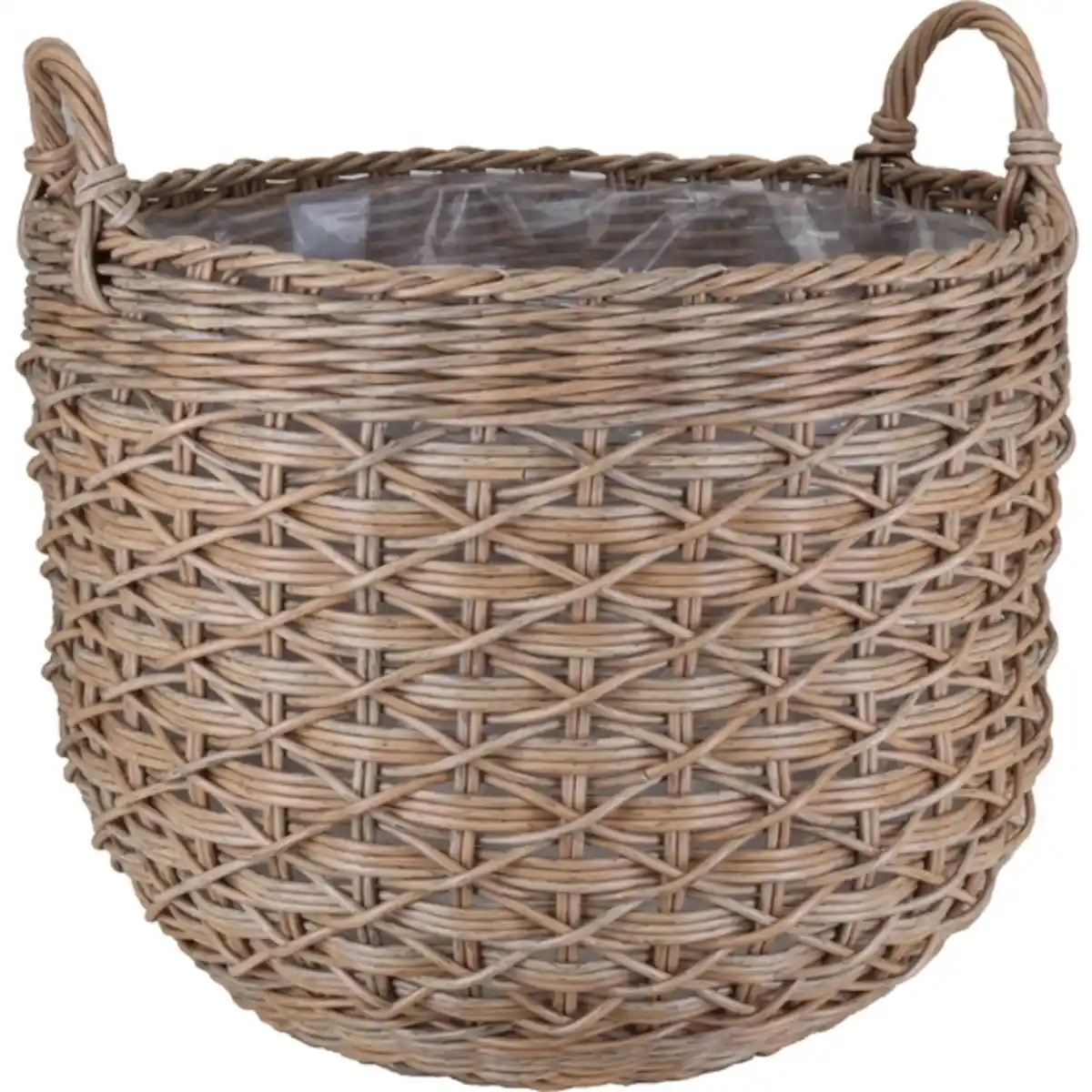 Bild 1 von Pflanzkorb, ØxH: 31 x 28/36 cm, rund, natur