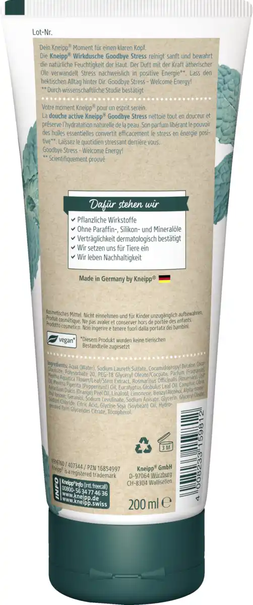 Bild 2 von Kneipp Wirkdusche Goodbye Stress, 200 ml