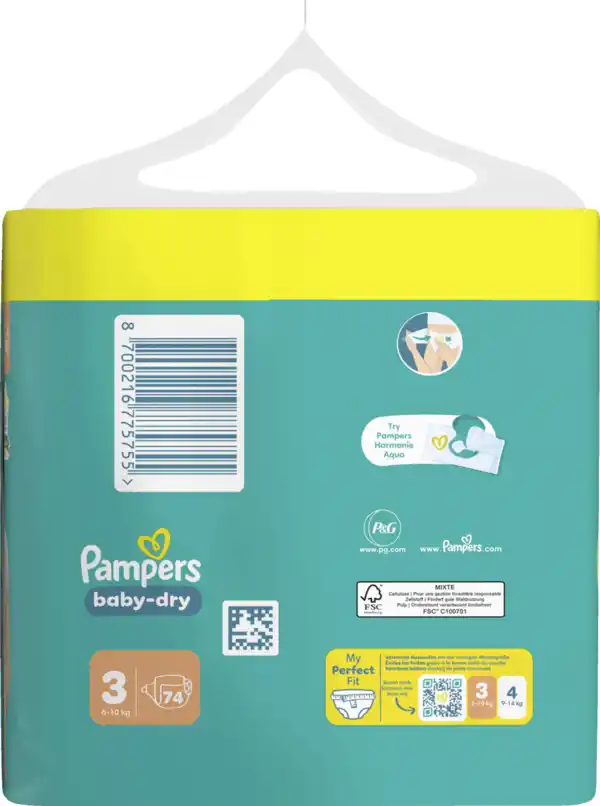 Bild 3 von Pampers Baby DRryWindeln Gr.3 Midi 6-10kg BigPack