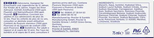 Bild 4 von Oral-B PROFESSIONAL Zahnpasta Zahnschmelzstärkung, 75 ml