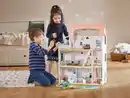 Bild 2 von Playtive Holz-Puppenhaus, 39-teilig, 3 Etagen