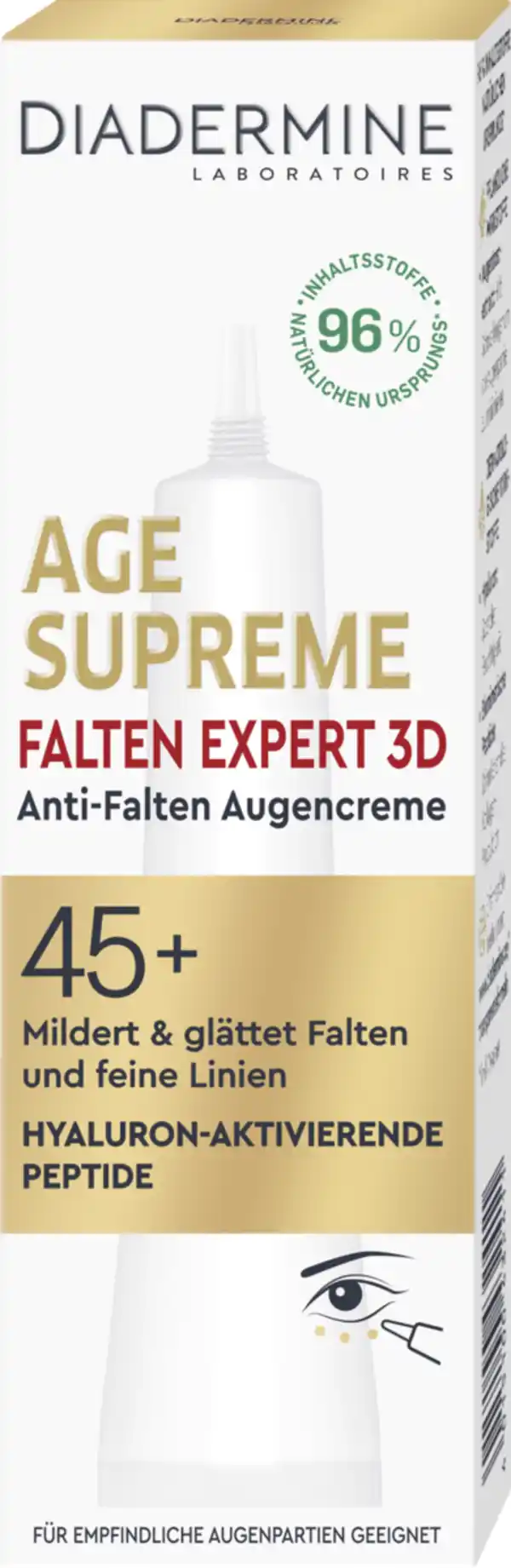 Bild 2 von Diadermine Age Supreme Falten Expert 3D Anti-Age Augencreme, 15 ml