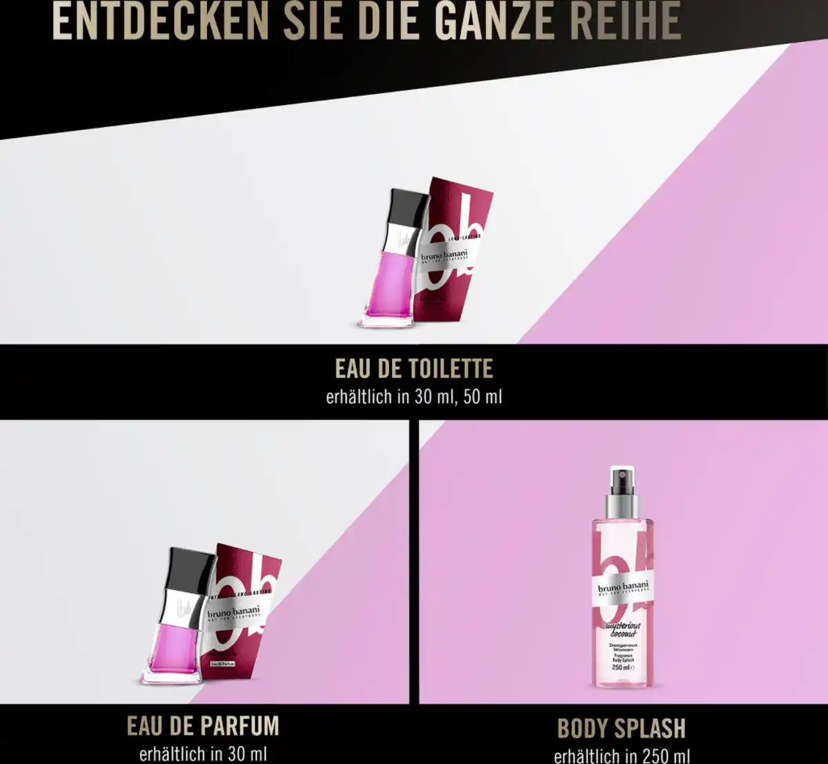 Bild 3 von bruno banani Dangerous Woman mysterious coconut, Body Splash 250 ml