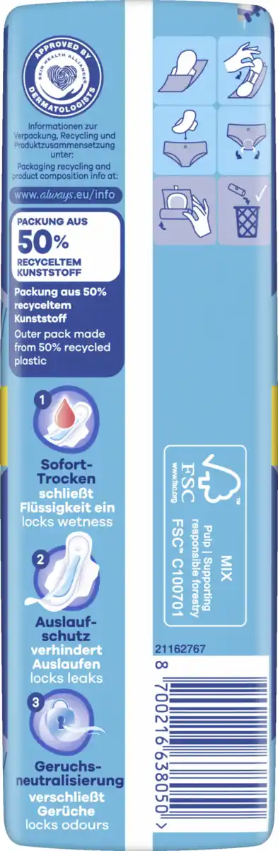 Bild 3 von Always Ultra Day Binden Long Plus mit Flügeln BigPack